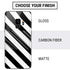 Black and White Geometric Stripes Galaxy S9 Skin